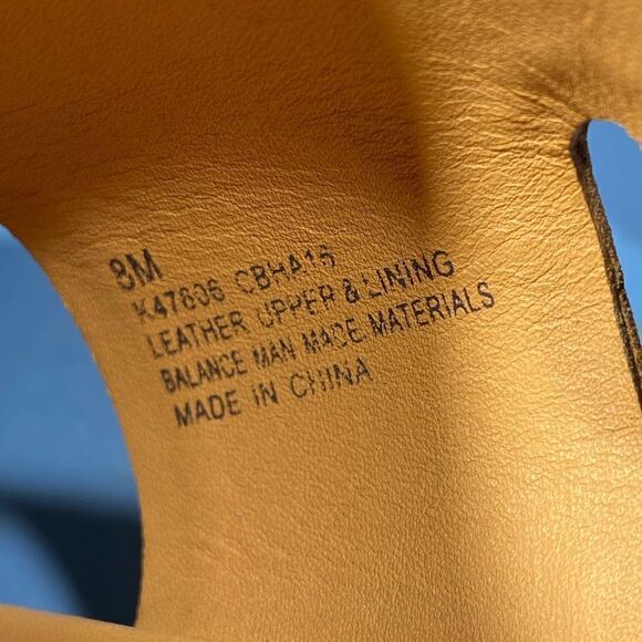 Kork Ease Platform Wedge Sandals Women's 8M Brown Tan Leather Distressed Comfort - Picture 7 of 8